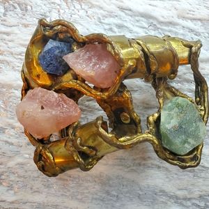 Carvalhu Brazilian 1970s Brass & Copper Buckle